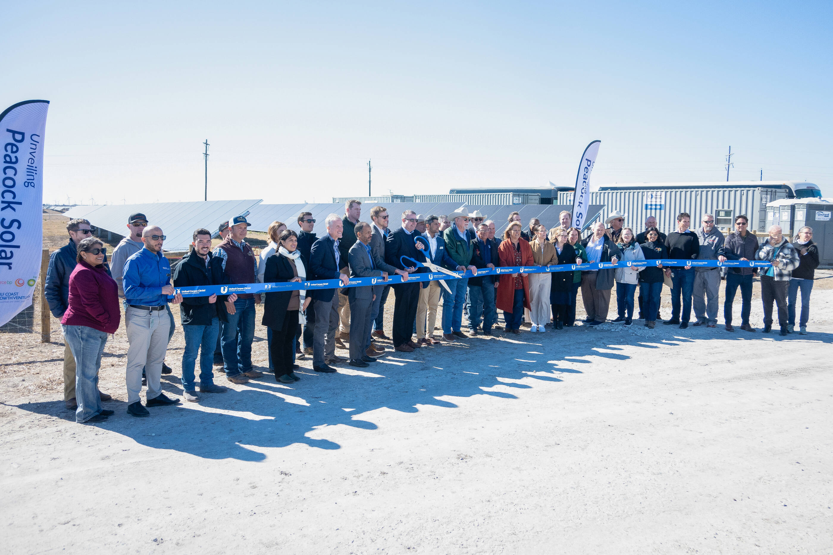 Peacock solar signing ceremony with GCGV